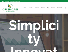 Tablet Screenshot of greengain.com